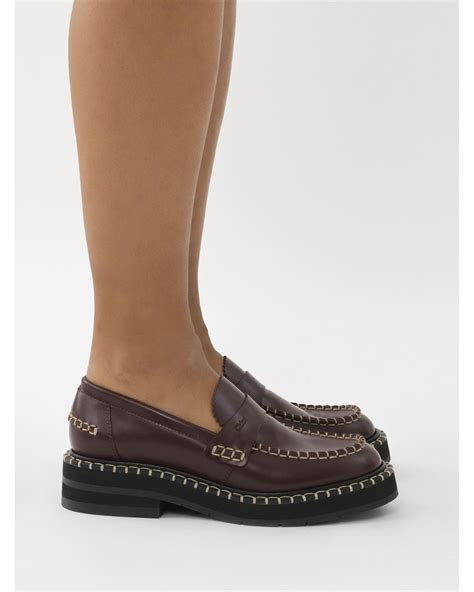 chloe noua|Noua flat loafer .